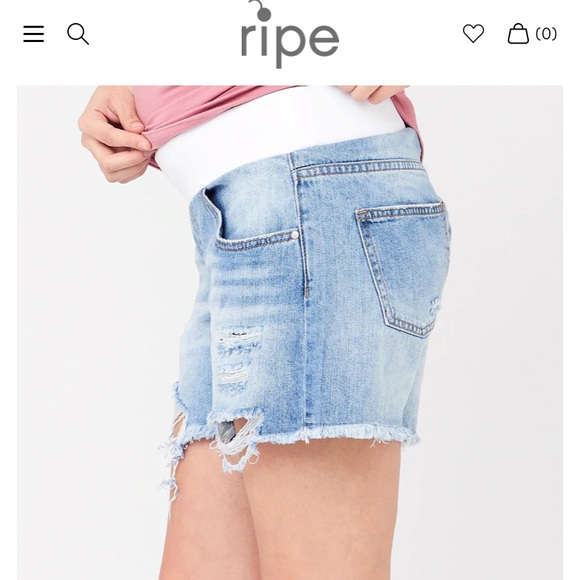 Ripe Maternity Maternity Jean Shorts - Picture 4 of 4